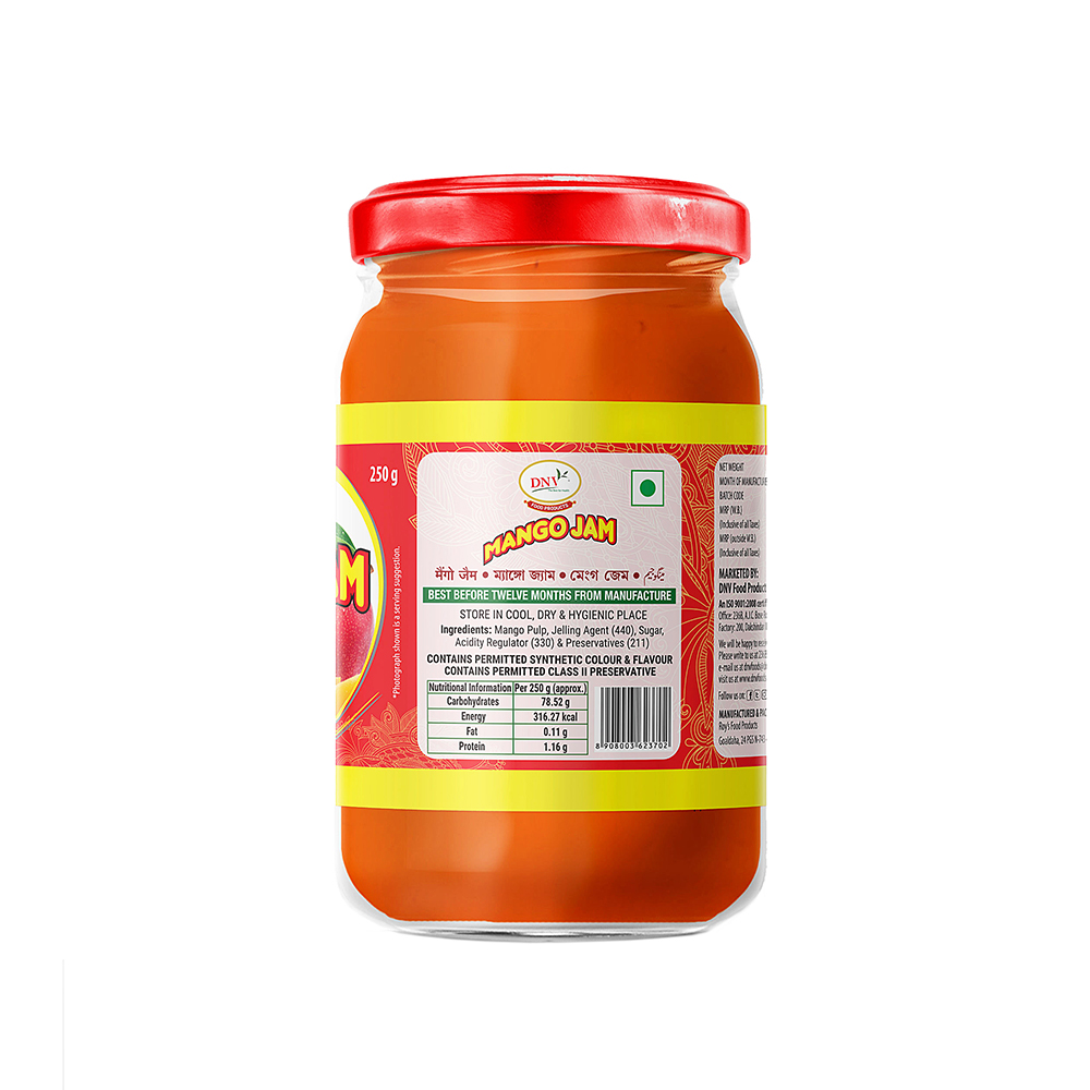 DNV Foods Jam Mango, 250 gm view 2