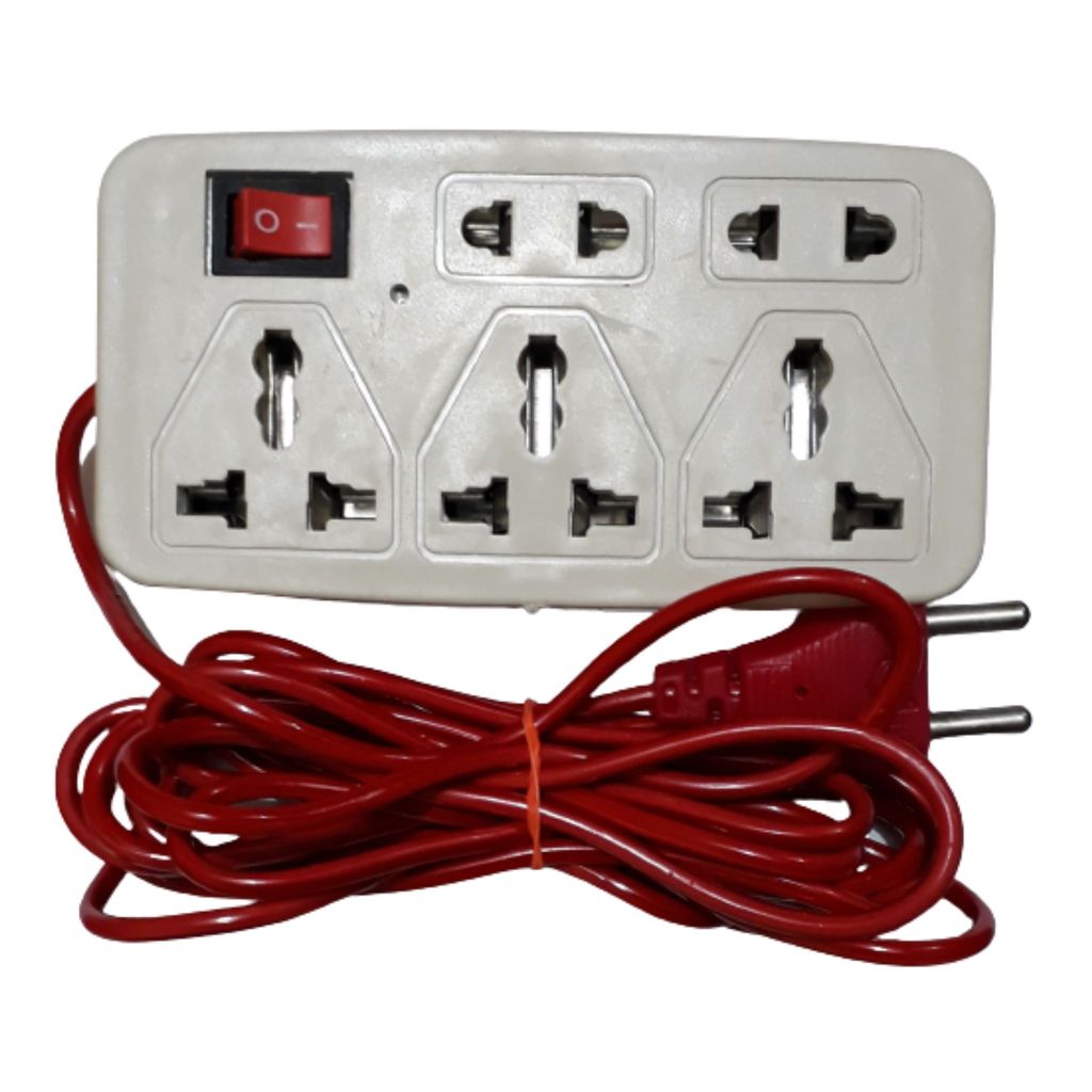 Extension Board 5IN1 with 3.33M Long Wire (Silcon) view 2