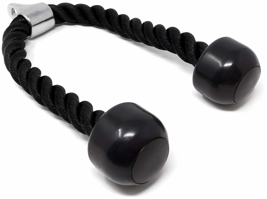 Heavy Duty Tricep Rope Cable Attachment with Heavy Duty Steel Hook | Nylon Braided Gym Rope for Tricep Pushdown, Biceps, Lat Pulldown, Strength Training & Home Gym (Original Quality) view 2