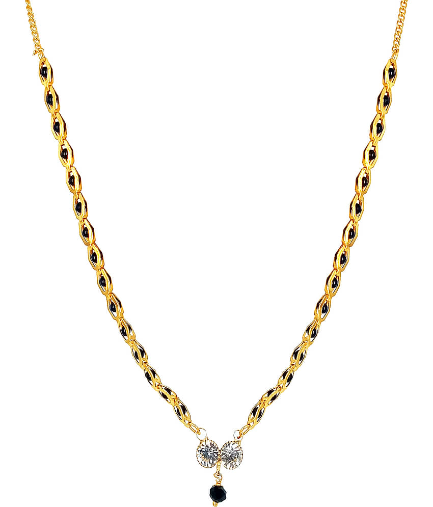 JIPPA - Golden Mangalsutra ( Pack of 1 ) view 2