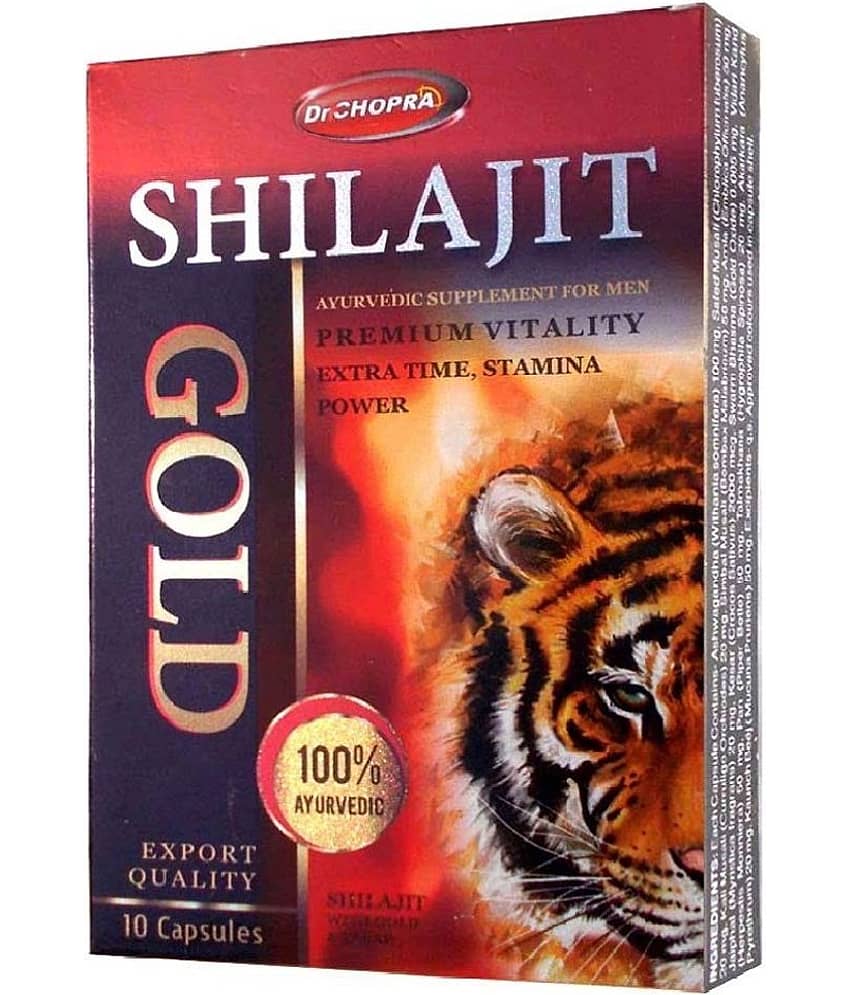 Dr Chopra Ayurveda Pure and Natural Shilajit/Shilajeet Resin - 40 Cap