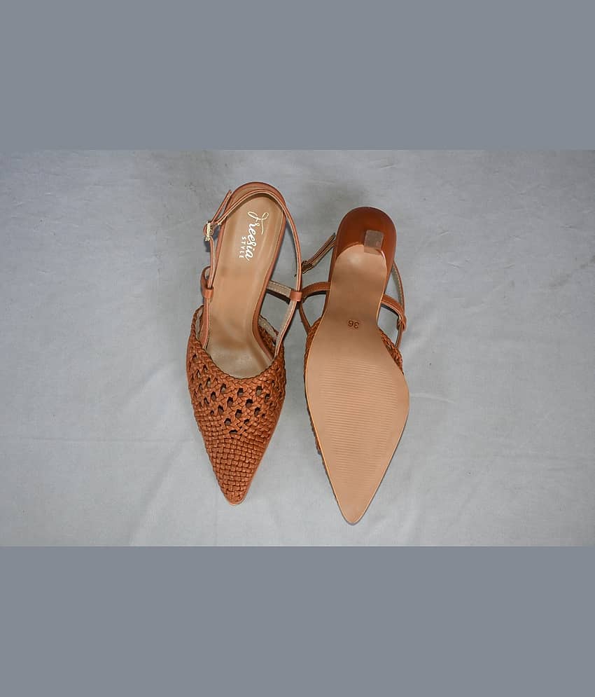 FREESIA STYLE - Tan Women's Sandal Heels view 2