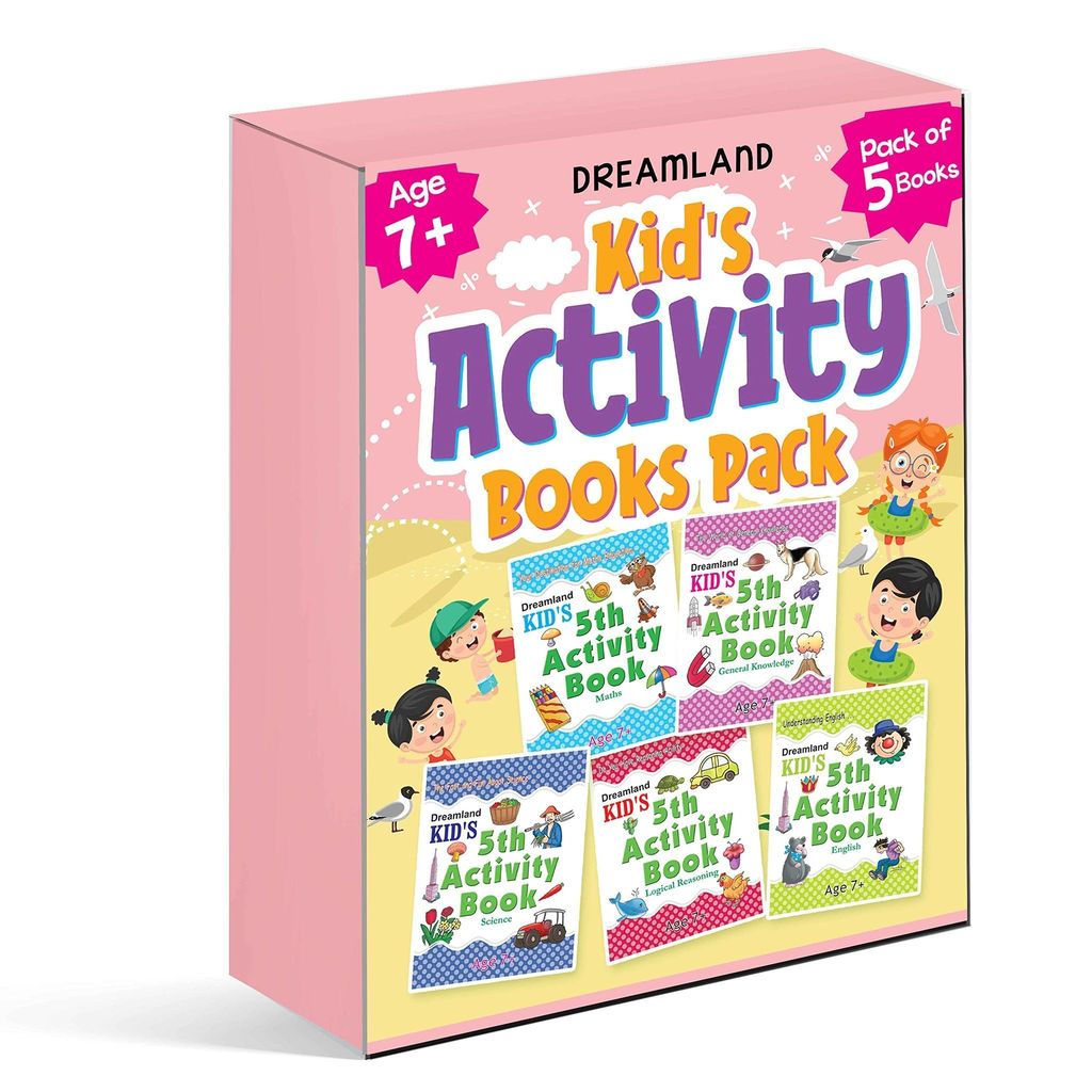 Kid's 5th Activity Five Books Pack for Children Age 7+ With Fun Learning Activities for Kids- English, Maths, Logical Reasoning, Science, General Knowledge [Paperback] Dreamland Publications view 2