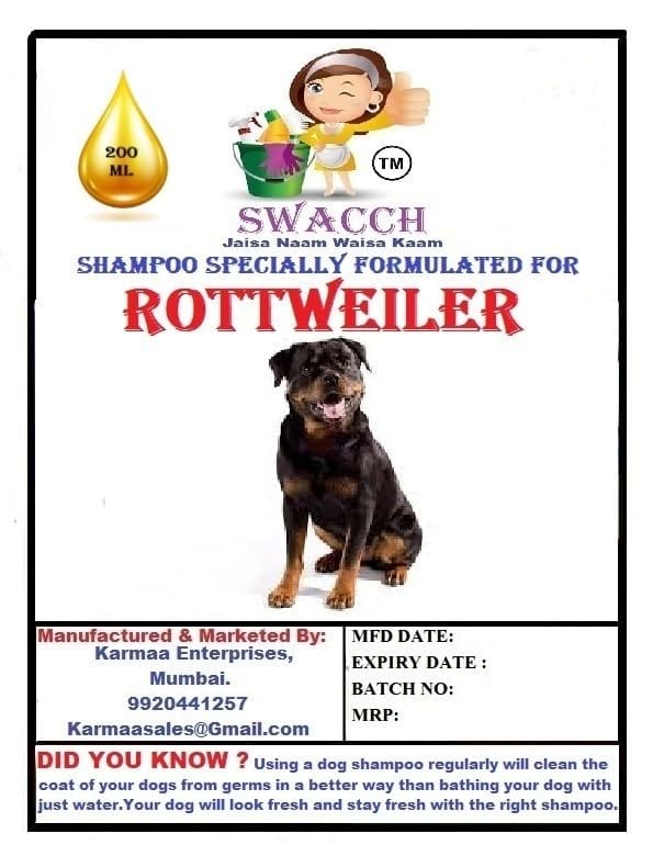 SWACCH Premium Shampoo for Rottweiler (200ML)(Combo Pack of 3) Lemon, Jasmine & NEEM ALOVERA view 2