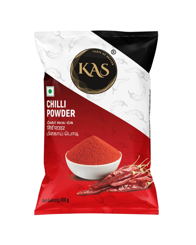 KAS Chilli Powder - Pack of 10, 100gm each