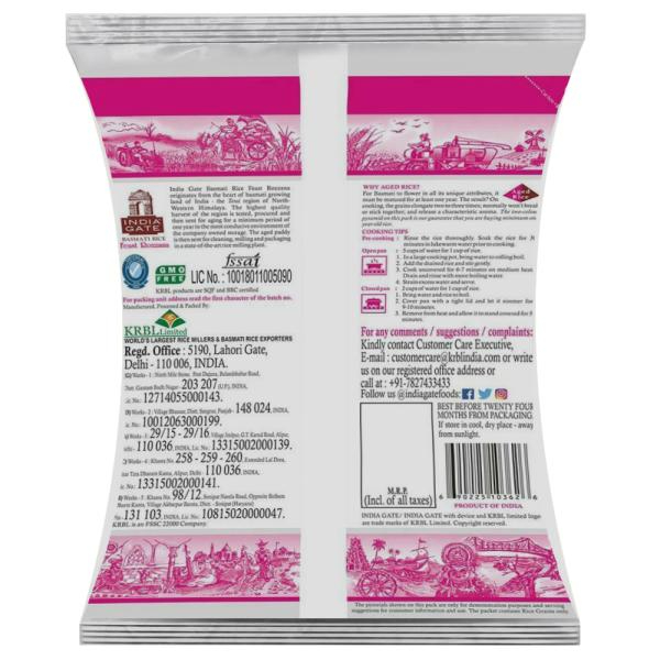 India Gate Feast Rozzana Basmati Rice 1 Kg view 2