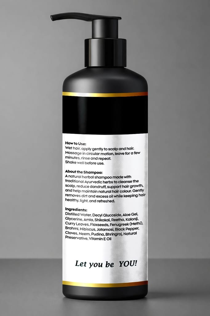 Herbal Vitality Shampoo 20+ Ayurvedic Herbs | Cleanse | Fortify | Revitalize - 500ml view 2
