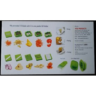 Apex 14 in 1 Multiutility Vegitable Chopper Slicer Peeler Dicer view 2