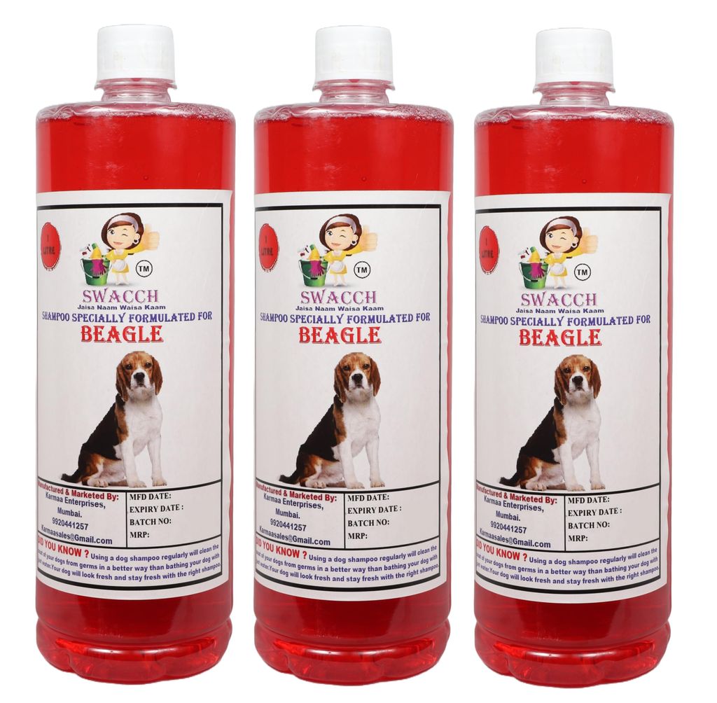 Swacch Shampoo Specially Formulated for Beagle (1 Litre) (Pack of 3) Jasmine view 2