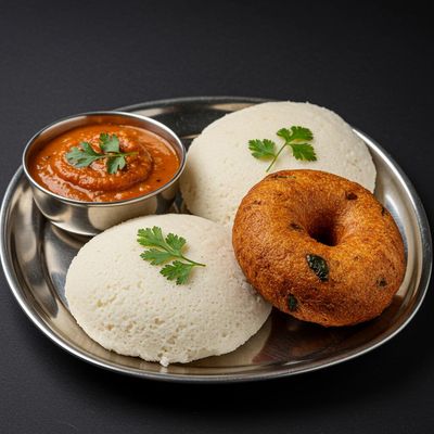 2 Vada + 1 Idly