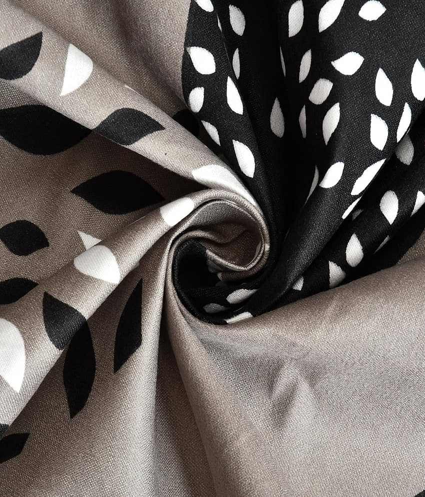 SWIZIER Cotton Geometric Printed Fitted ( King Size ) - Beige view 2