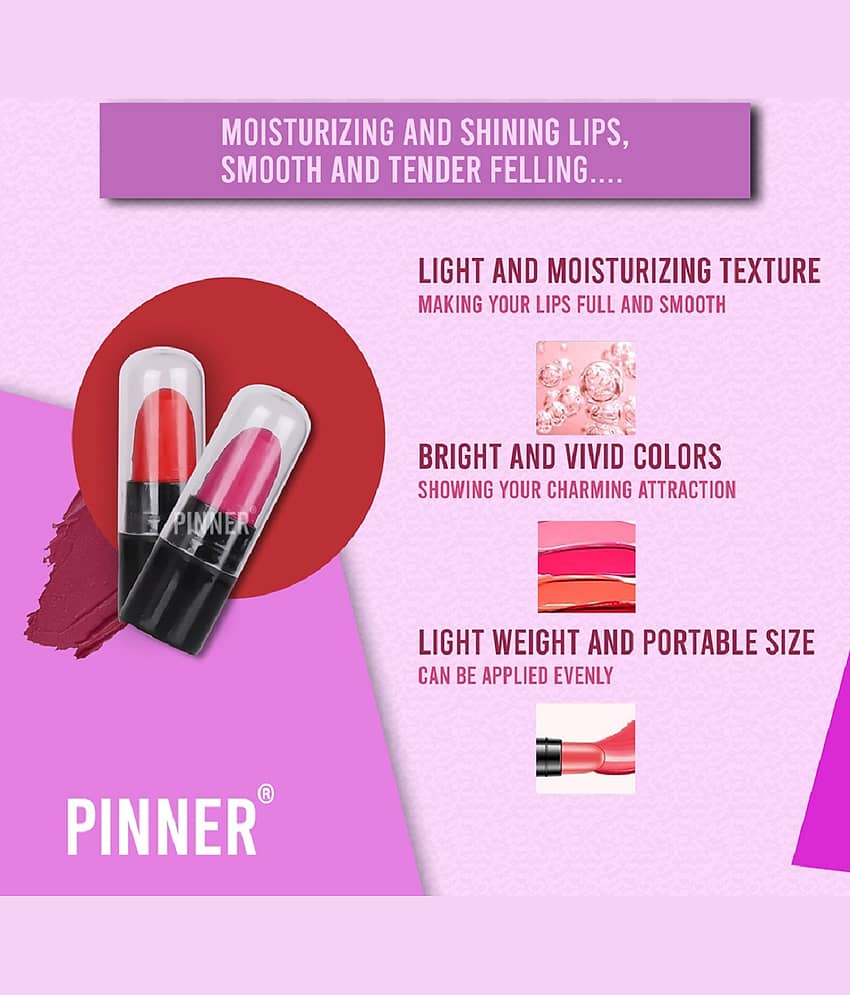 Play Run Minis Pout Party Matte Lipstick Highly Pigmented Mini Lipsticks (Set of 12 ) view 2