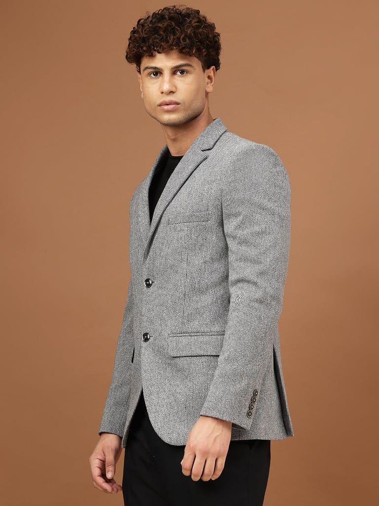 Richlook Men Blue Smart Fit Blazer view 2