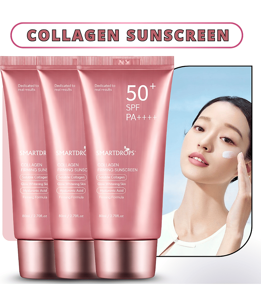 Smartdrops SPF 50 Sunscreen Cream For All Skin Type ( Pack of 3 )