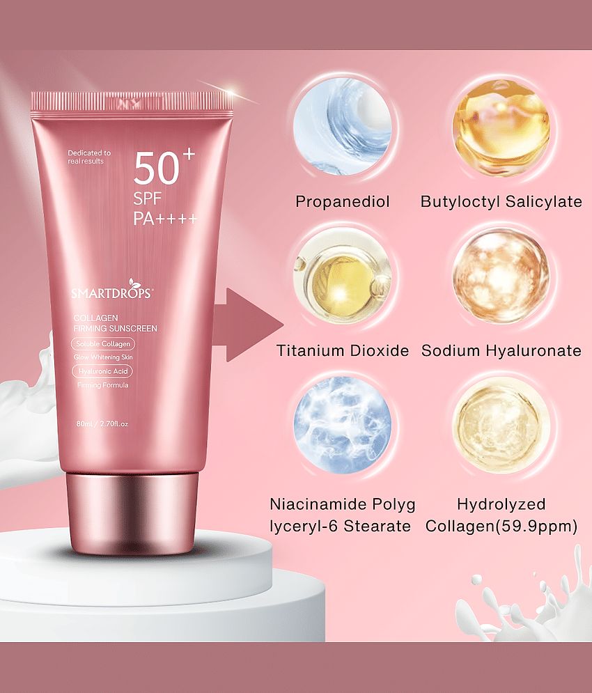 Smartdrops SPF 50 Sunscreen Cream For All Skin Type ( Pack of 3 ) view 2