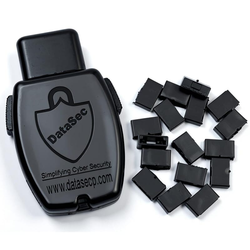 USB PORT BLOCKER WITH KEY PLASTIC 4+1 view 2