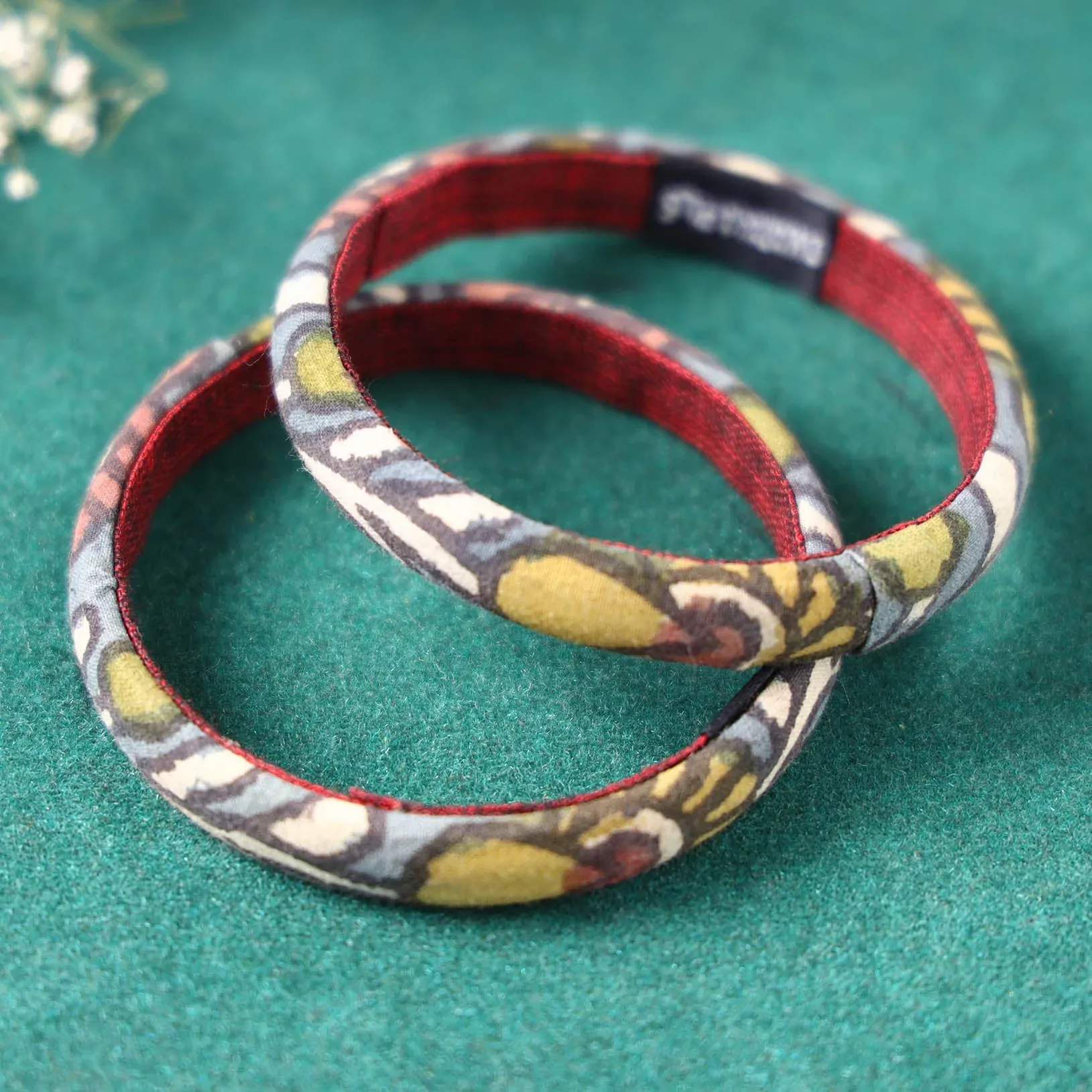 Multicolor Handpainted Kalamkari Bangle Set of 2
