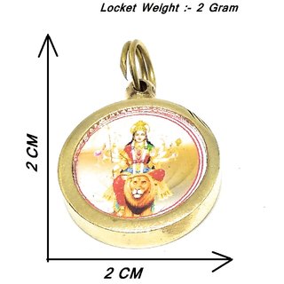Ashtadhatu Maa Durga Beesa Yantra Locket With Mantra In Small Size For Solve All Your Problems In Your Life view 2