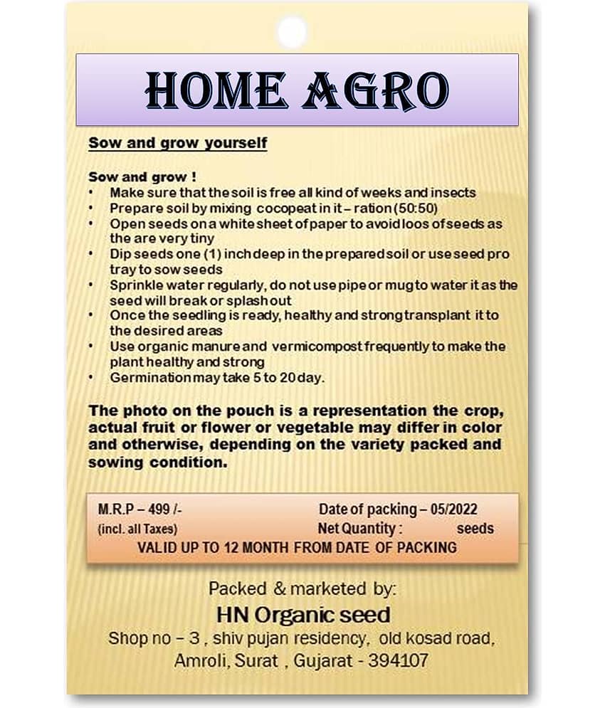 HN organic seed - Fruit Seeds ( 20 ) view 2