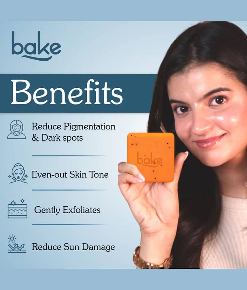 BAKE Exfoliating Soap for All Skin Type ( Pack of 3 ) view 2