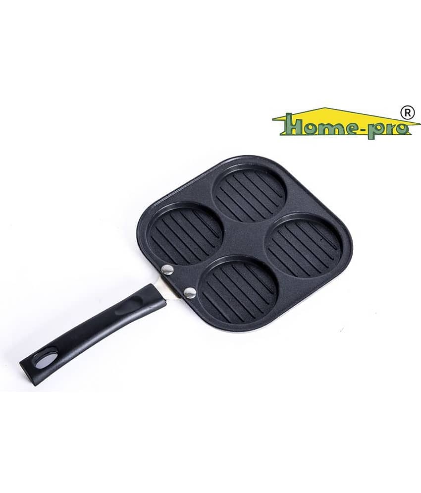 Homepro Non-Stick Set, Appam with Steel Lid 12 Cavity, Mini Uttapam 4 Cavity (Pack of 2) view 2