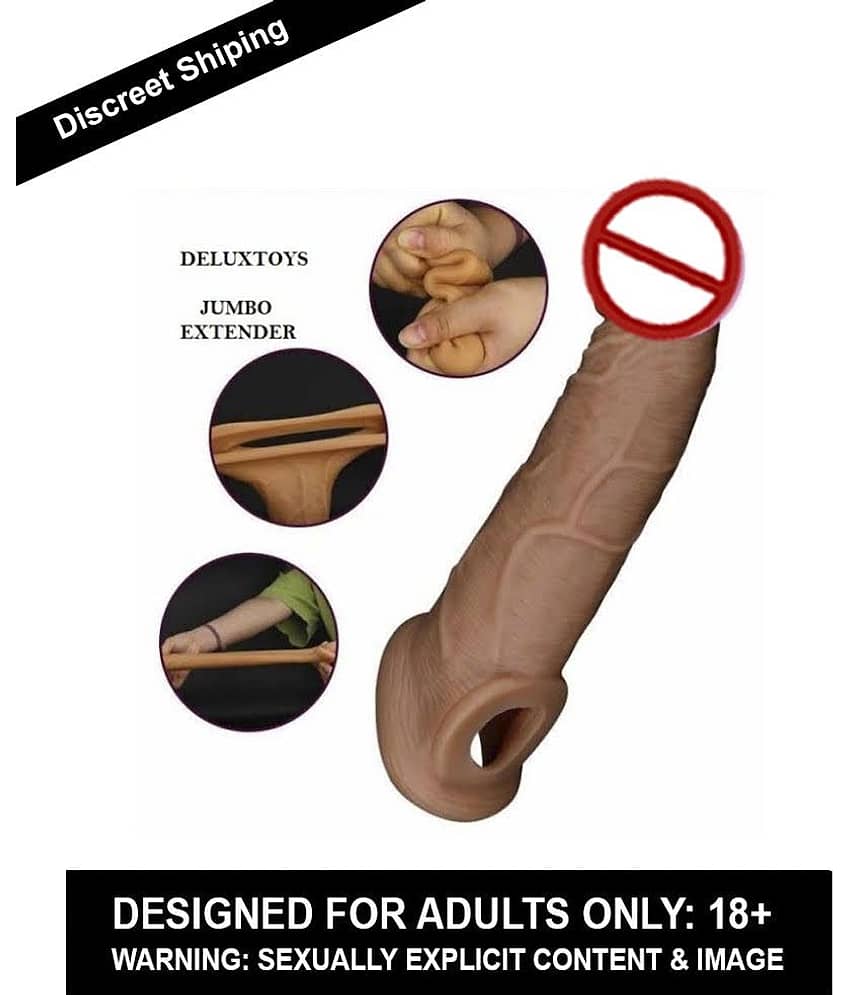 6.5 Inch Jumbo Head Condoom Double Hole Penis Sleeve For Men By Kamahouse view 2