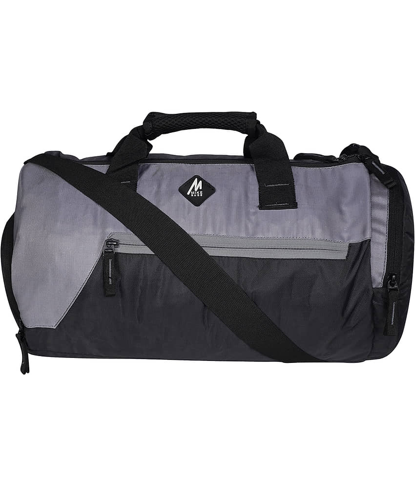 mikebags Polyester Grey 20 Ltrs Gym Bag
