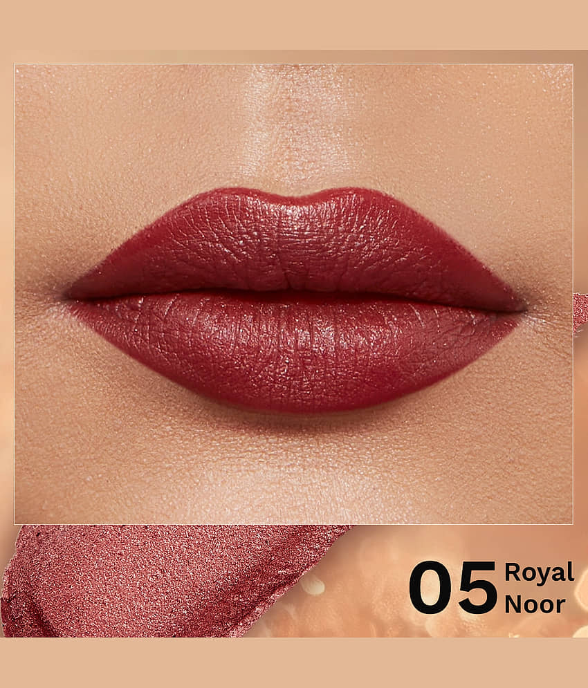Pilgrim Pilgrim Glitter Lipstick Royal Noor-05 Make Up,For All Skin Type,4.2G (pack Of 1) view 2