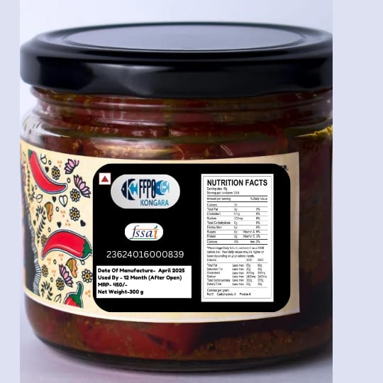 Kongara FFPO Fish Pickle - Taste of Tradition-300gm view 2