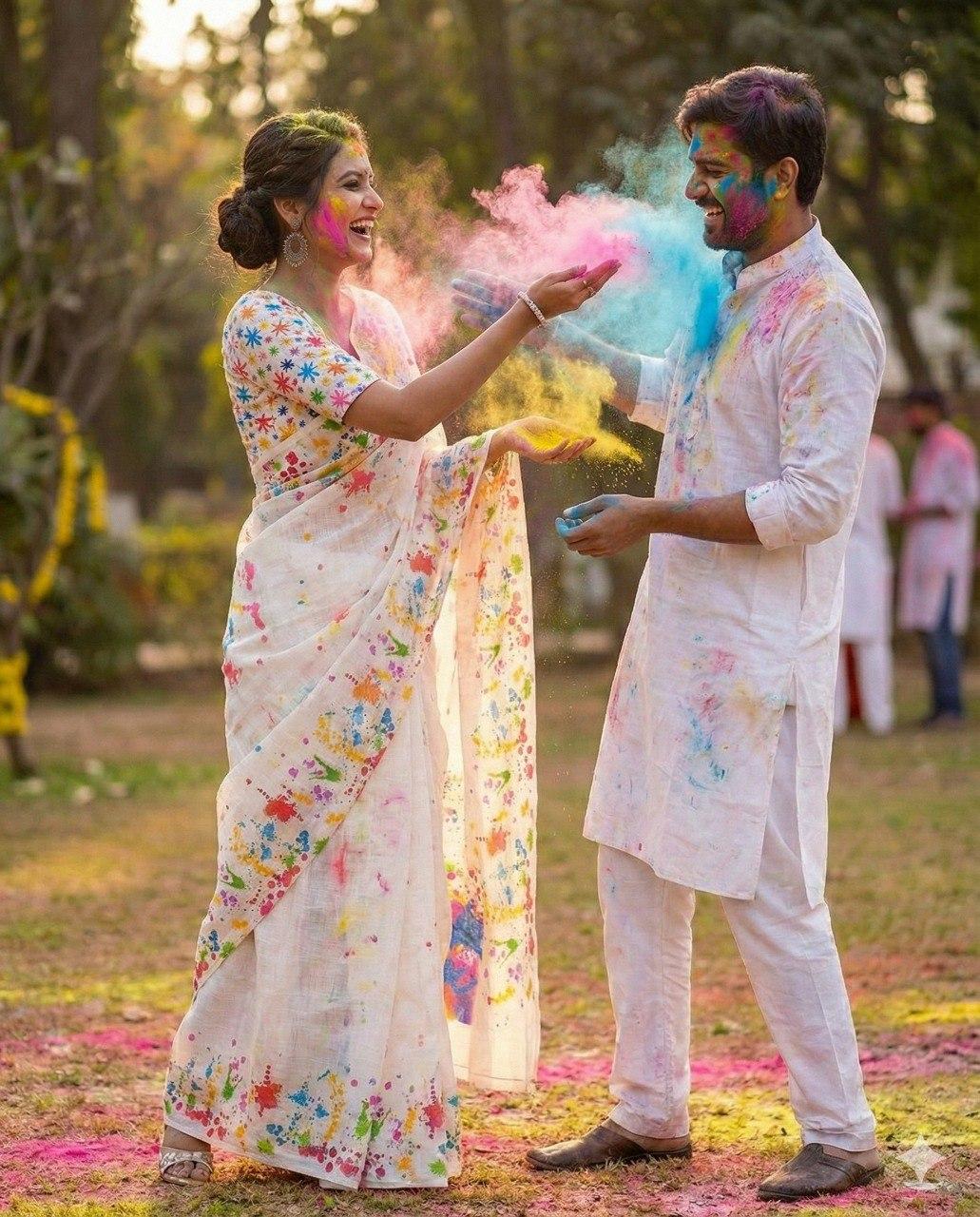 Holi Saree view 2
