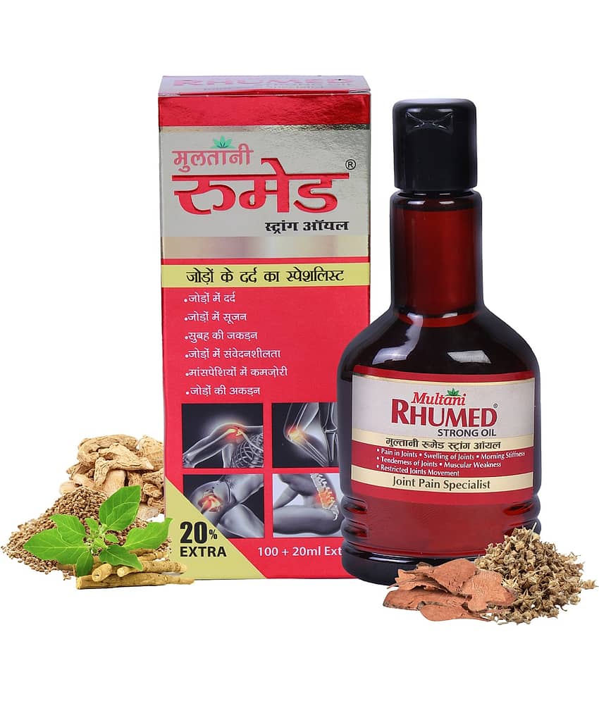 Multani Rhumed Strong Oil for Pain & Restricted Joints Movement - 120ml (Pack of 1)
