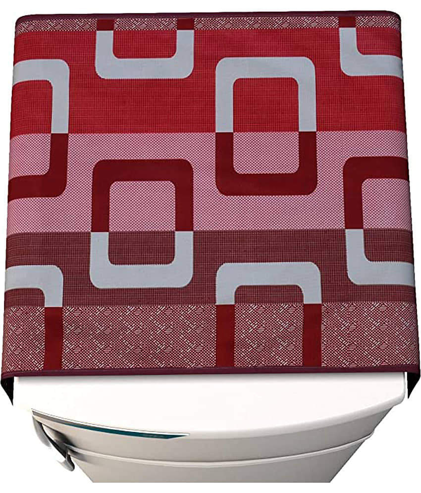 Polyester Fridge Top Cover 55x97 Cm (Pack of 1) - Brown view 2
