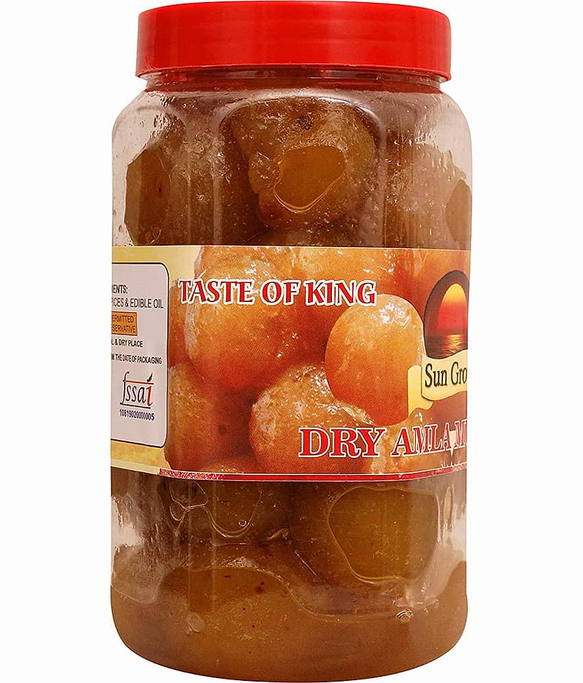 Sun Grow HandMade Home Made Dry Amla Murabba Ingredient: Organic Amla ,Clove, Elam,Crystals ,Fenugreek Pickle 1 kg view 2