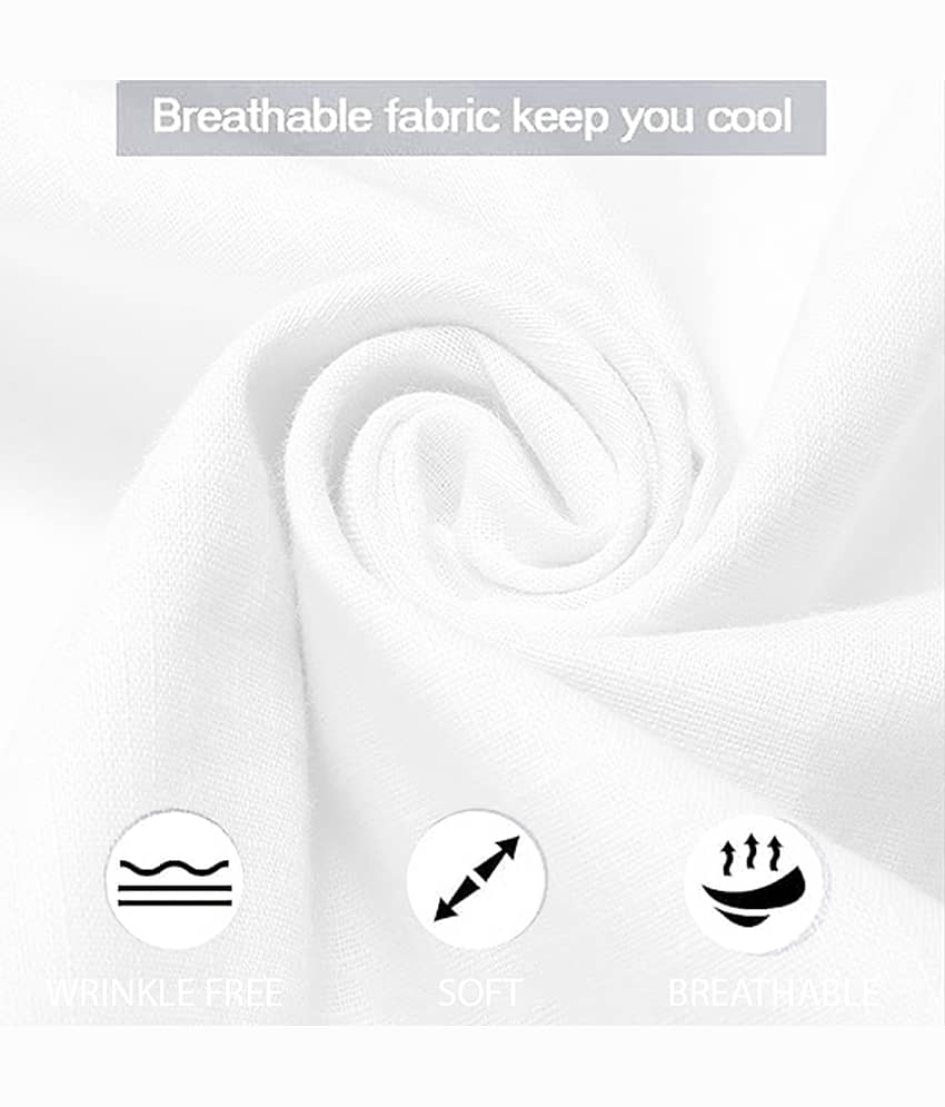 Vida Loca White Cotton Blend Men's Shirt Style Kurta ( Pack of 1 ) view 2