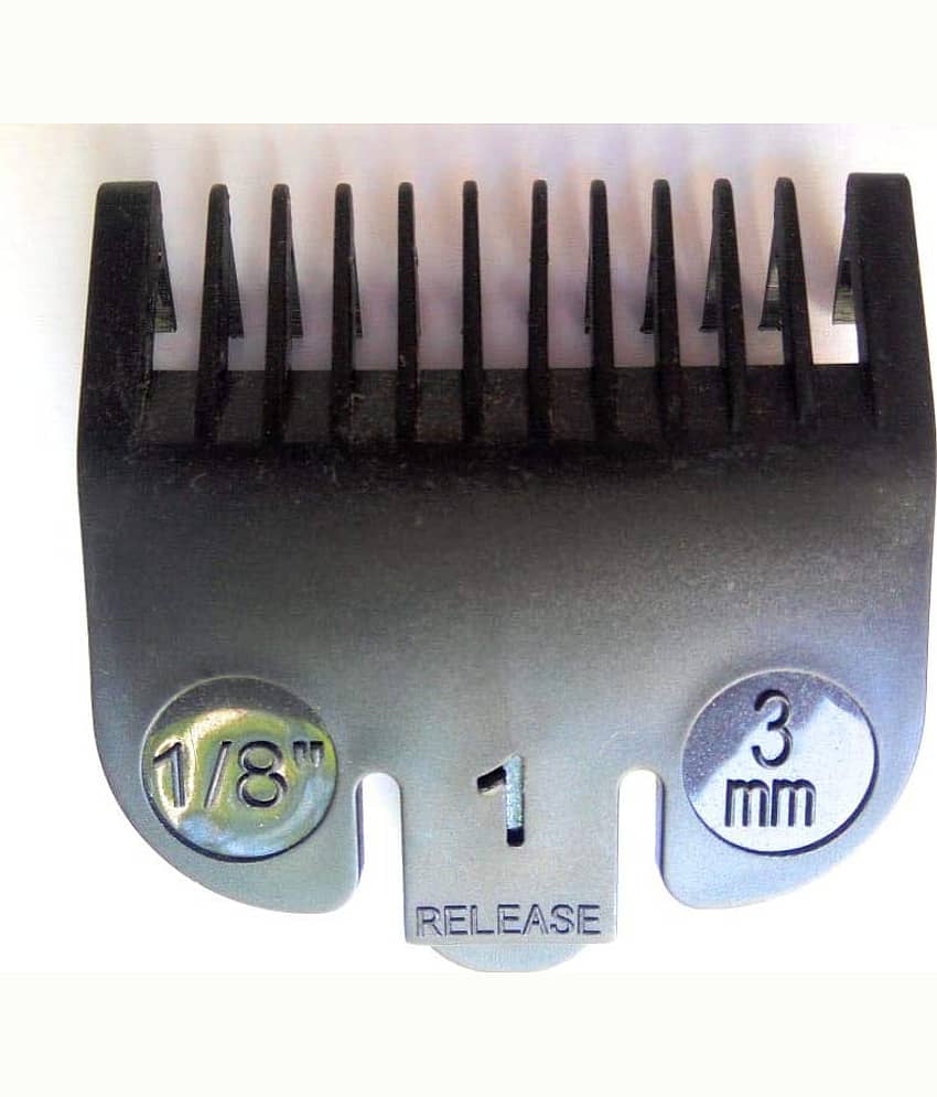 WAHL, ASBAH, AlanTruman, HNK, Ikonic, WAHL No.1 Attachment Comb/Cutting Guide/Clipper Comb for WAHL Clippers Black 3mm (1/8")