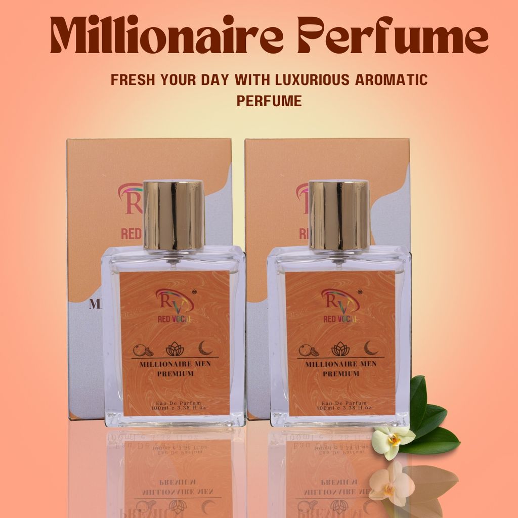 Red Vocal Millionaire Men Premium Eau De Parfum 100ml For men Set of 2Pcs 100ml Each view 2