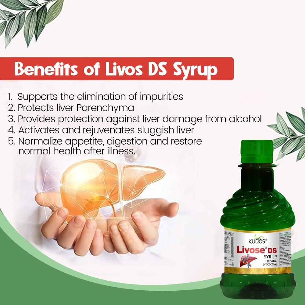 Kudos Livose Ds Syrup | Liver Problem Management | 250ml view 2