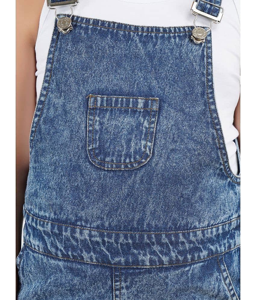 Being Naughty Girls Denim Dungarees ( Pack of 1 , Blue ) view 2