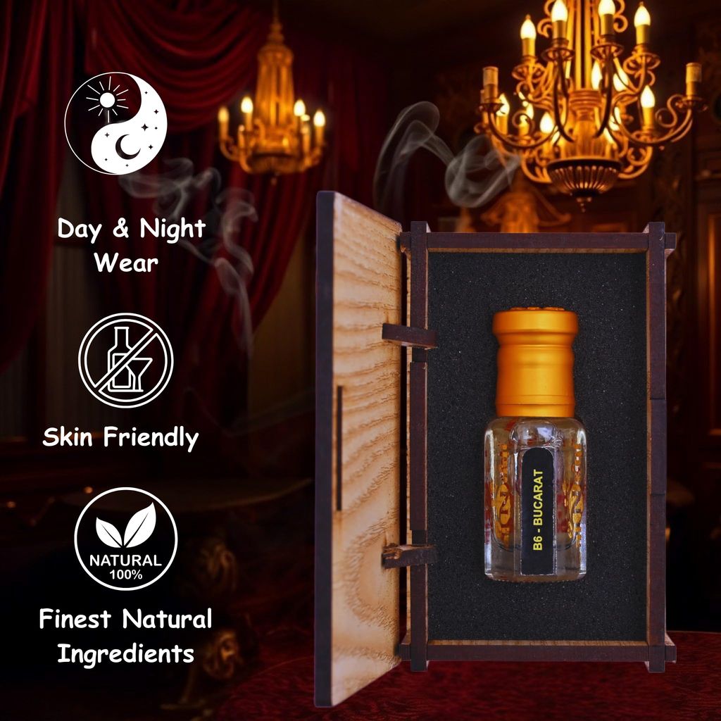 alnaqi fragrances Bucarat Attar| Alcohol Free| Pack Of 1 | Original & Long Lasting Fragrance | Most Wanted Arabian Aroma |Unisex | view 2
