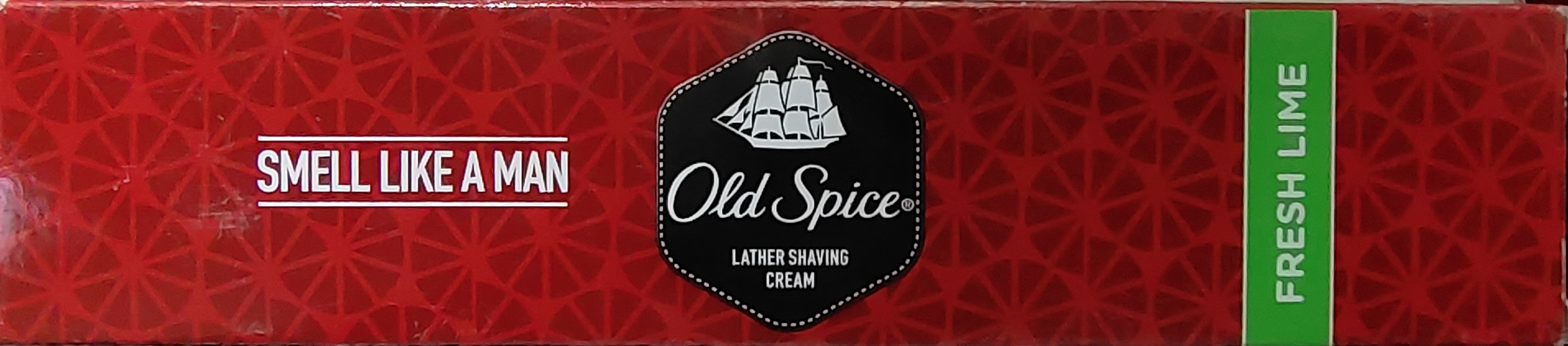 Old spice lather shaving cream fresh lime