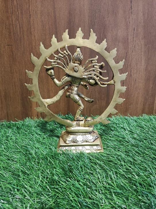 BRASS NATARAJA STATUE view 2