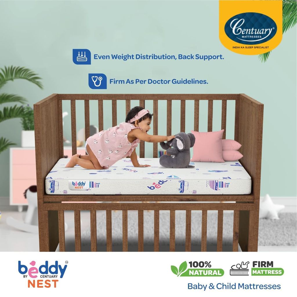 Centuary Mattresses Beddy Nest Crib Cot Natural Baby Child Coir Latex Mattress view 2