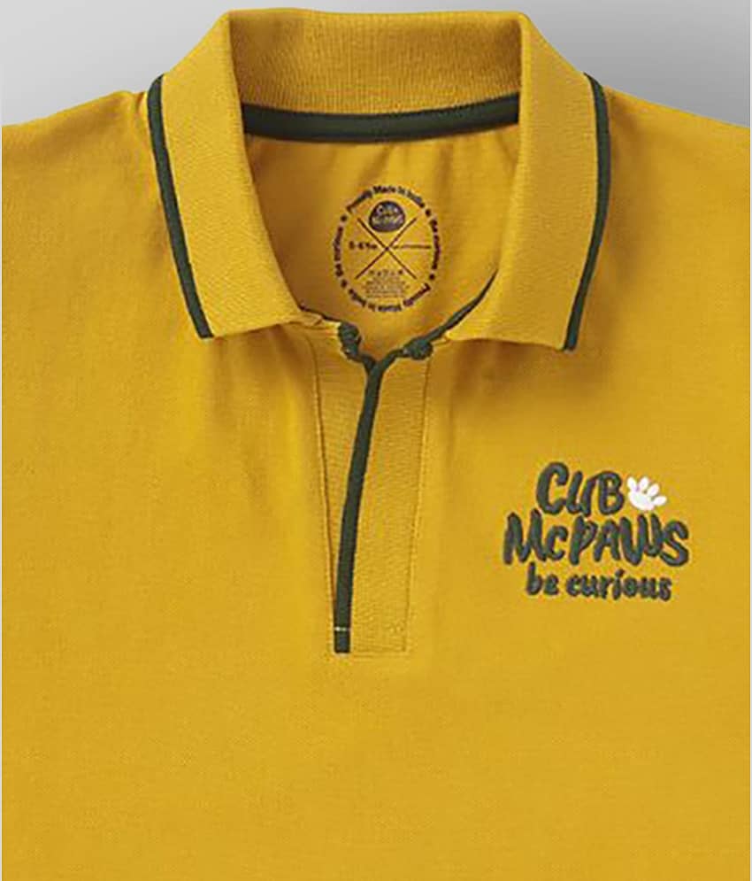 Cub Mcpaws - Yellow Cotton Blend Boy's T-Shirt ( Pack of 1 ) view 2