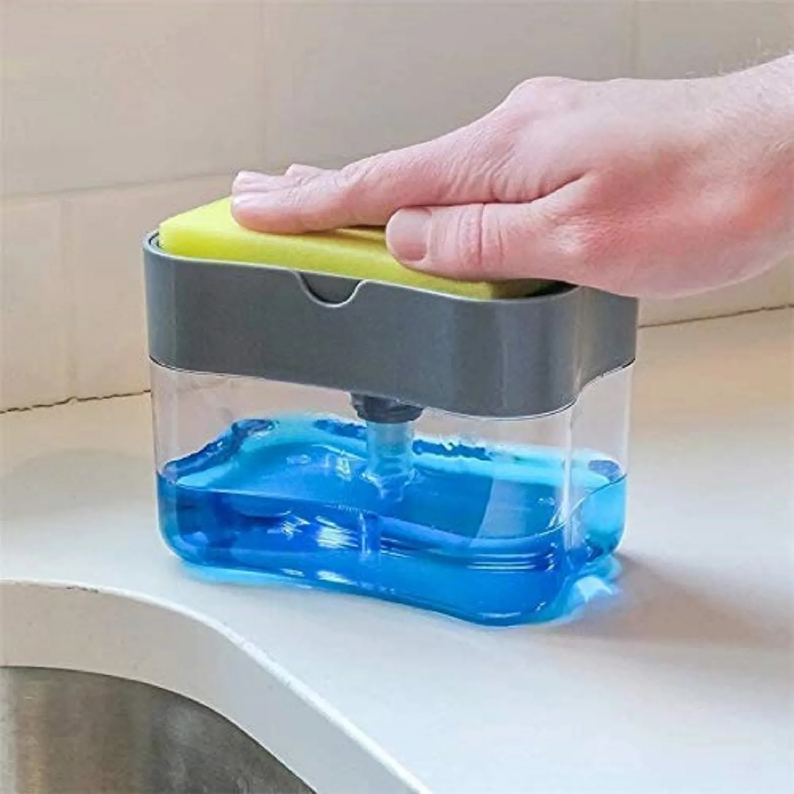 2 in 1 Soap Dispenser for Bathroom Accessories Dishwasher Liquid Holder Liquid Dispenser Pump view 2