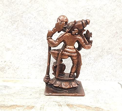 Searchers Paradise - Copper Idols Bhoo Varaha,3.3 inches, Copper Handmade 280 Grams, Patina Antique Finish, Pack of 1 Piece view 2