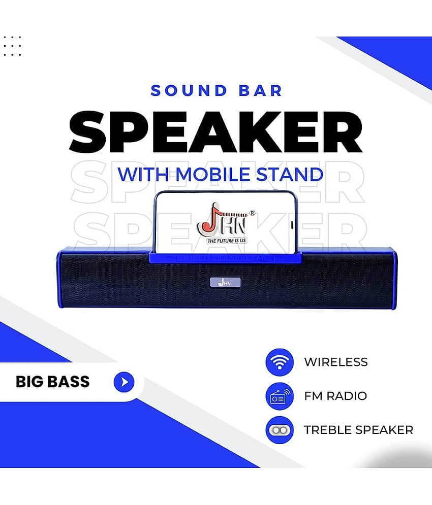 jhn JHN 483 10 W Bluetooth Speaker Bluetooth V 5.1 with USB,SD card Slot Playback Time 6 hrs Blue view 2