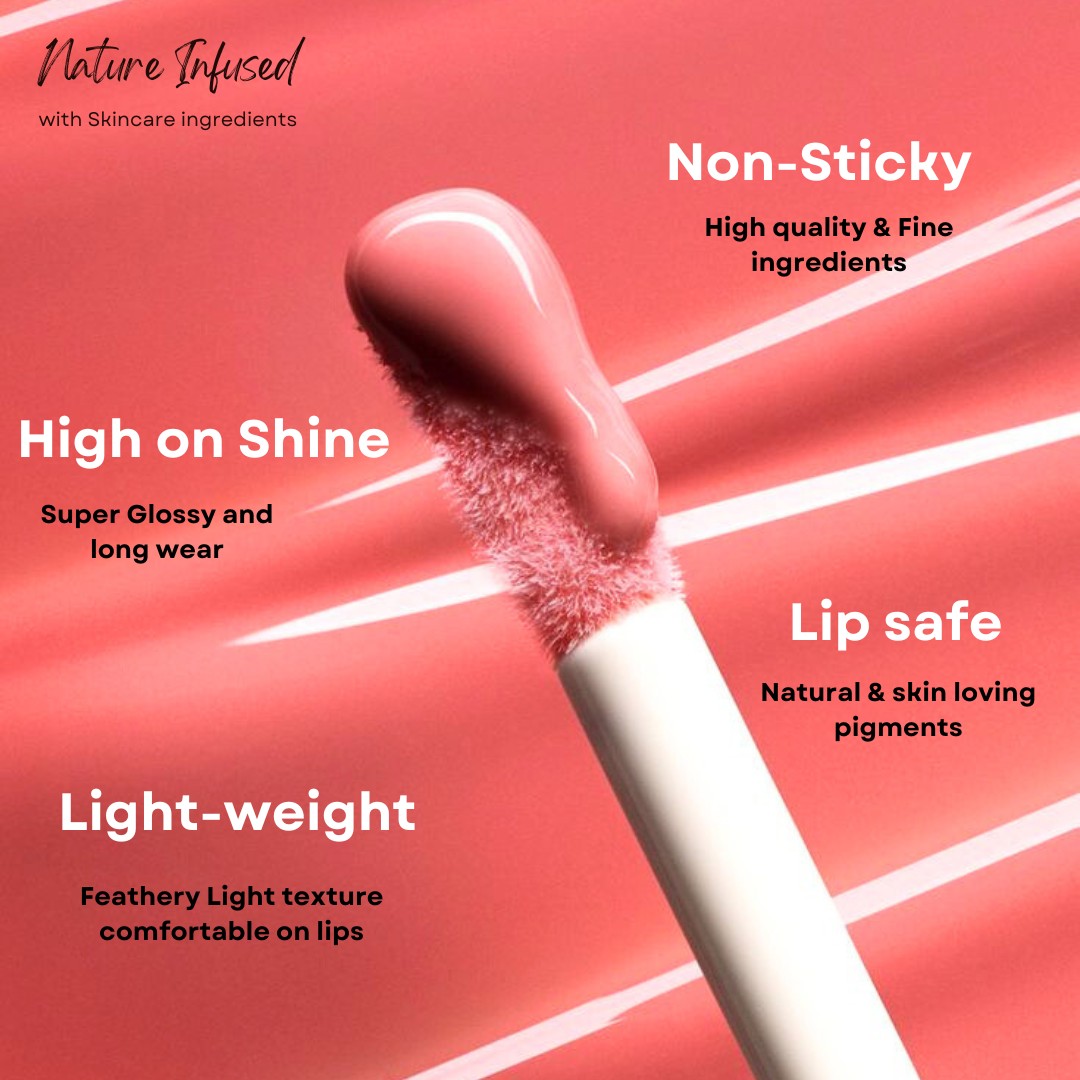 Fearless Peach Pink Lip Gloss view 2