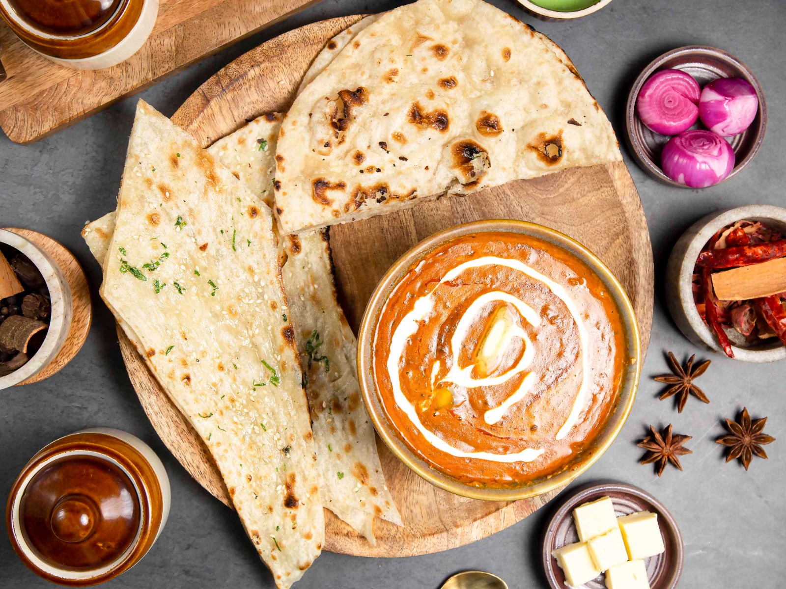 Dal makhani meal