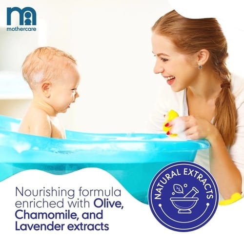 Mothercare Baby Top to Toe Wash (300ml) | Gentle Hair & Body Wash for Newborns | Mild & Dermatologically Tested Baby Cleanser view 2