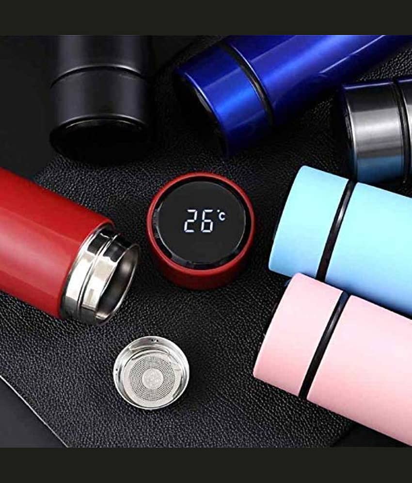 Rudrax Vacuum LED Temperature Display Assorted Color 500 mL Water Bottle Set of 1 view 2